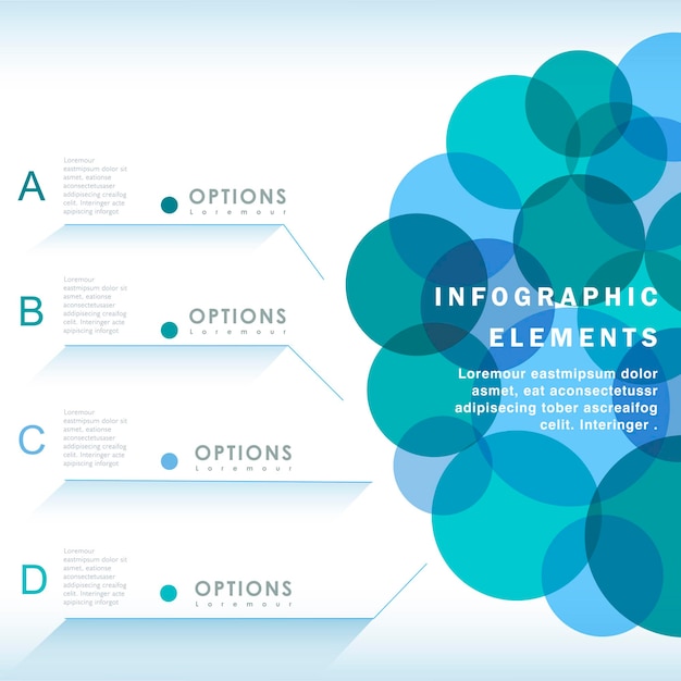 Vector modern vector abstract circles infographic design elements