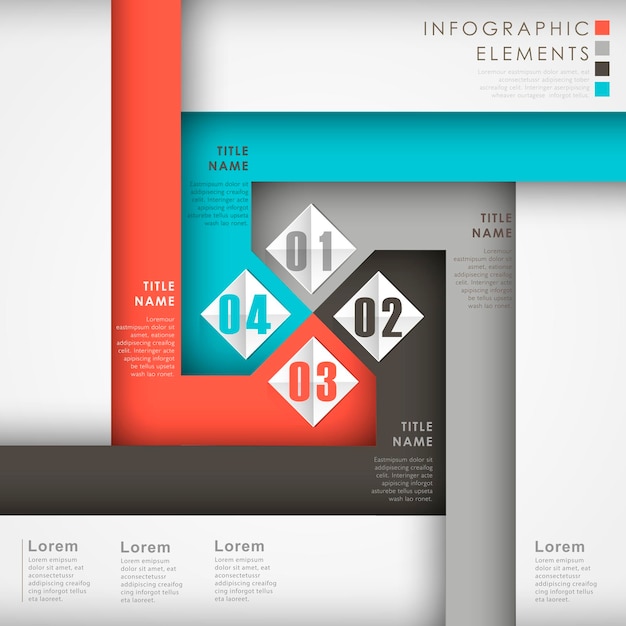 Modern vector abstract option banner infographic elements