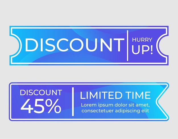 Modern vector blue sale sticker