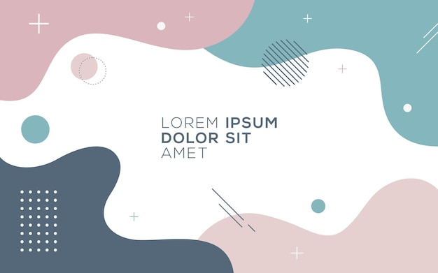 Modern vector graphic of abstract fluid background design template