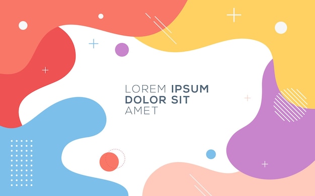 Modern vector graphic of abstract fluid background design template