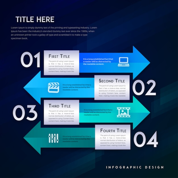 Modern vector infographic template