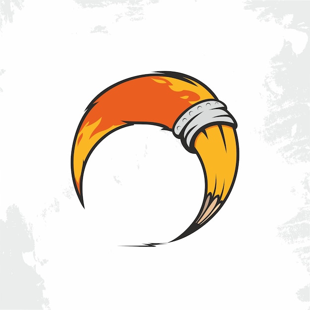 Современный векторный профессиональный знак логотип карандаш лиса