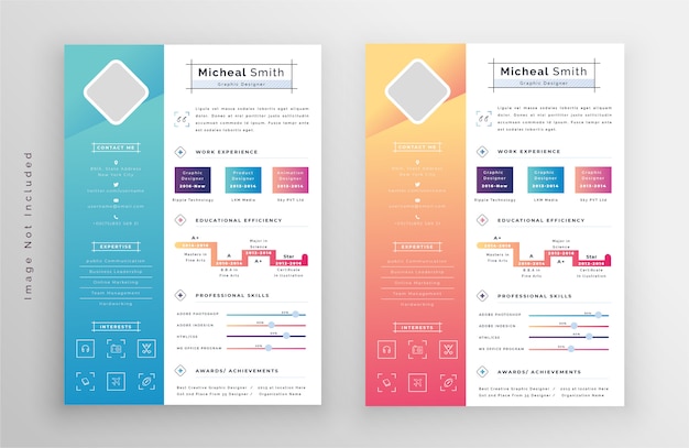 Modern Vector Resume Template