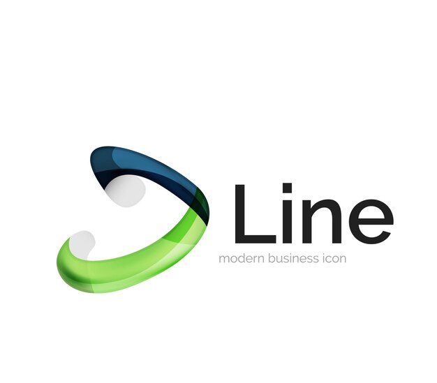 Современный векторный логотип ленты