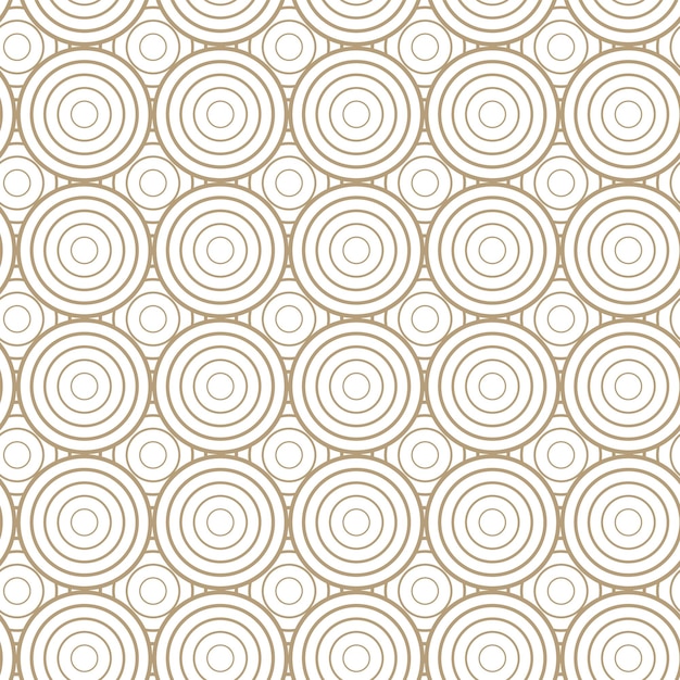 Modern vector seamless illustration linear gold pattern on a white background ornamental pattern for leaflets printing wallpaper backgrounds