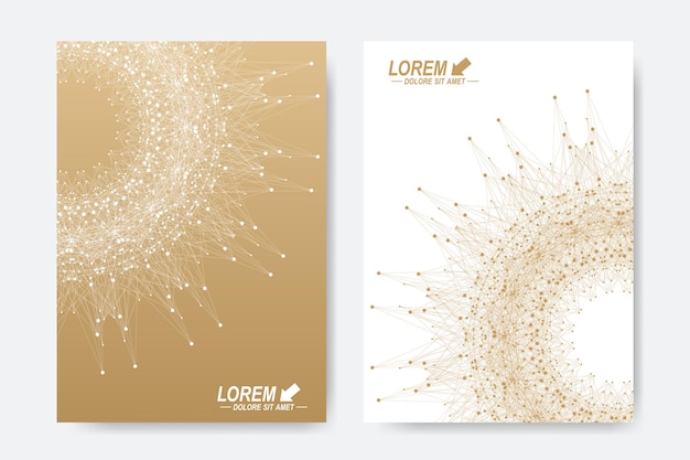 Modern vector template for brochure Leaflet flyer cover magazine or annual report A4 size