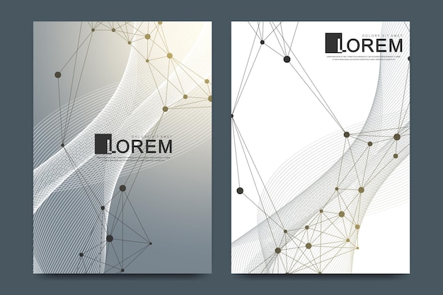 브로셔 표지에 대 한 현대 벡터 템플릿