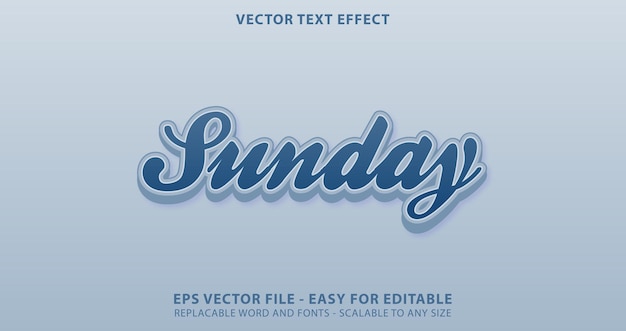 Modern vet bewerkbaar lettertype eps