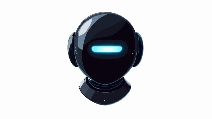 Vector modern virtual chatbot assistant isolated design in wide angle view