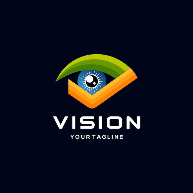 Modern vision logo design