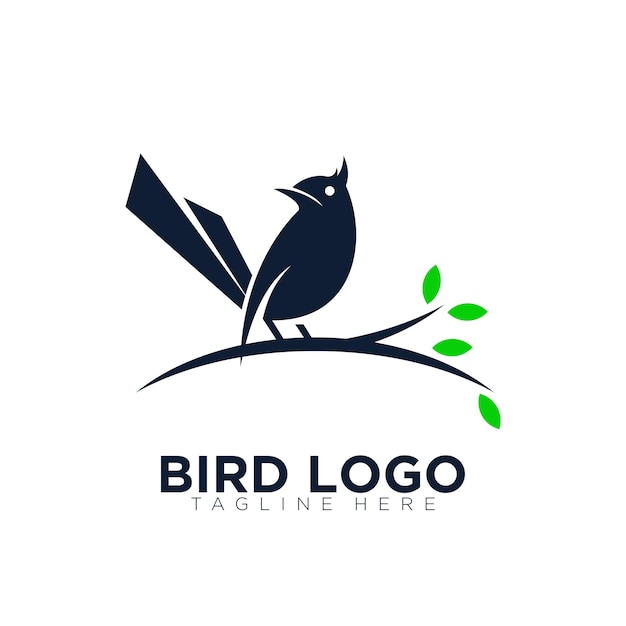 Modern vogellogo-ontwerp voor zakelijk bedrijfsmerk