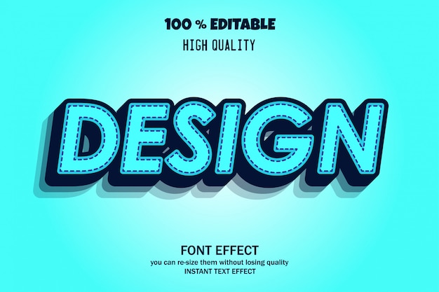 Modern vormgegeven 3d-lettertype-effect