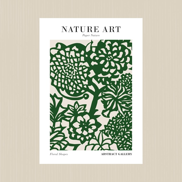 Vector modern wall art nature poster print