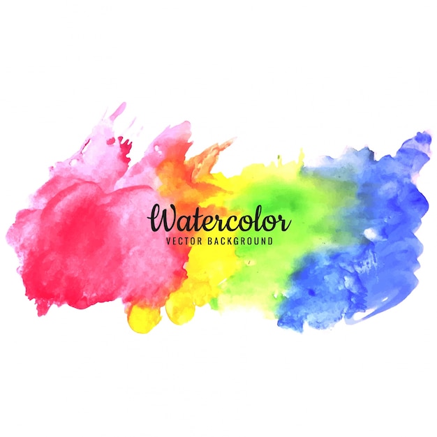 Vector modern watercolor background