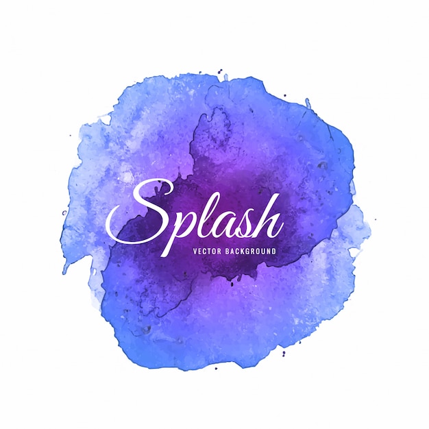 Modern watercolor splash