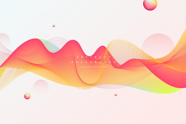 Modern wave shaped abstract background