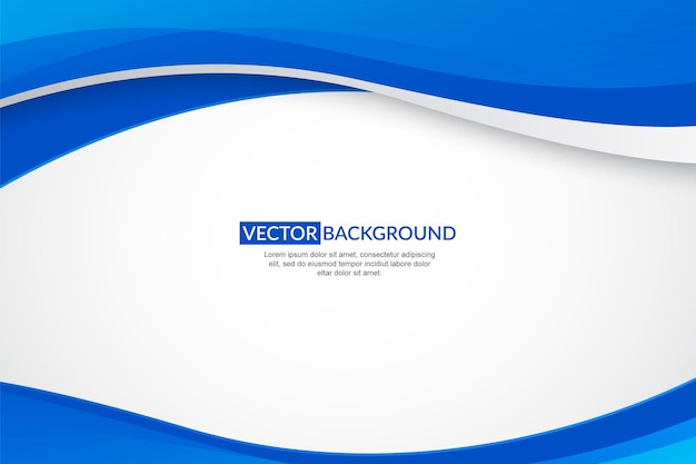 Vector modern wavy business style background