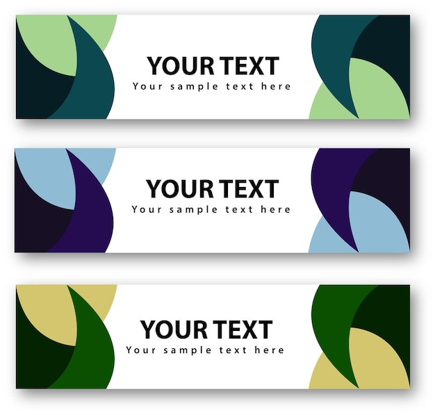 Vector modern web banner design