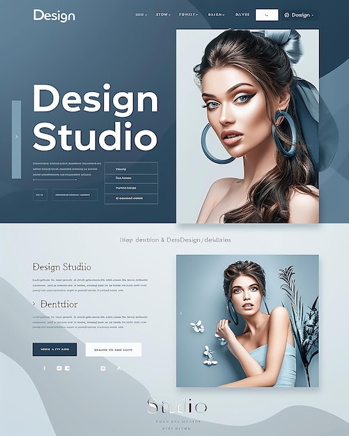 Modern Website Studio Template design