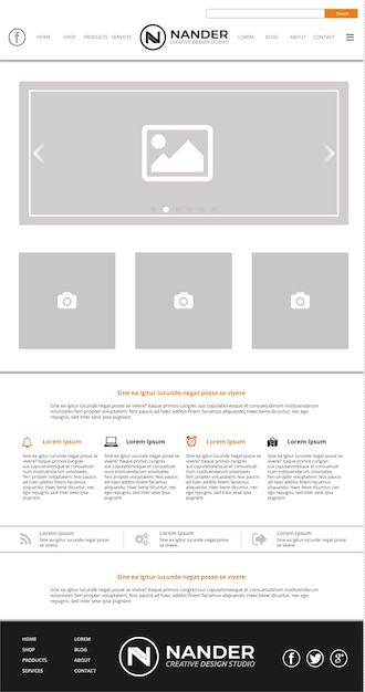 modern website template 