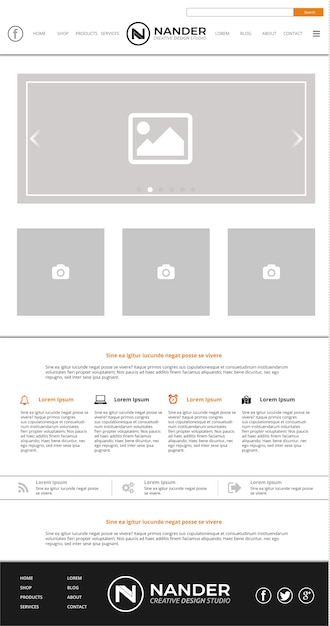 Modern website template