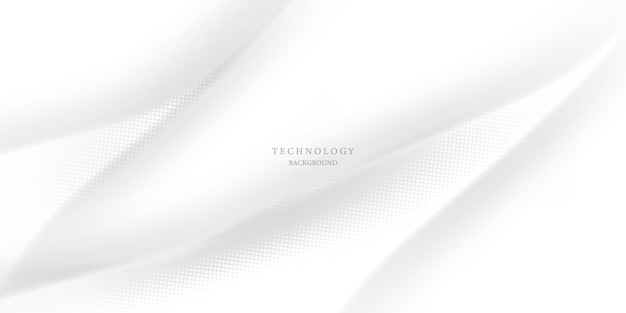 Modern white abstract technology background design vector illustration