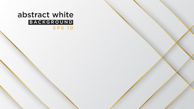 Modern white background with golden line