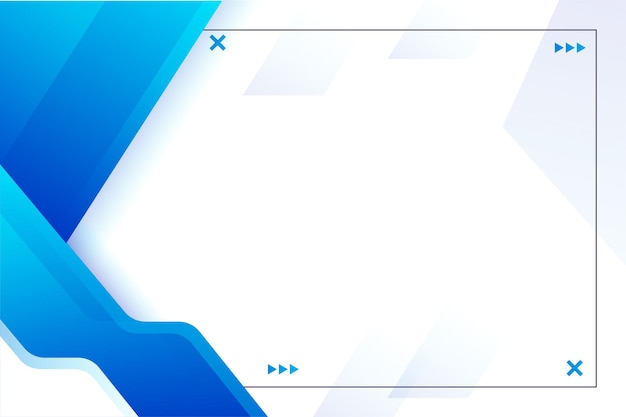 Modern white blue gradient abstract geometric background design