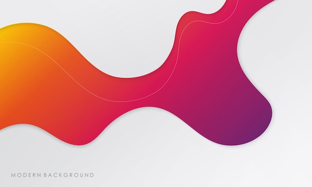 Modern white and gradients purple with orange background