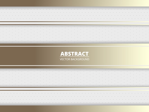 Modern white luxury abstract background with golden lines and shadows.