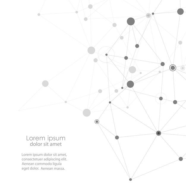 Vector modern  with elements of molecular bonds