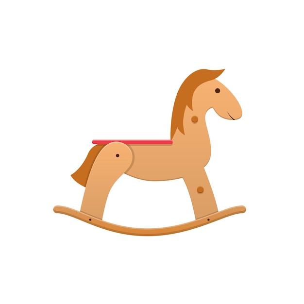 Modern wooden colorful children s toy horse rocking Sports entertaining toy