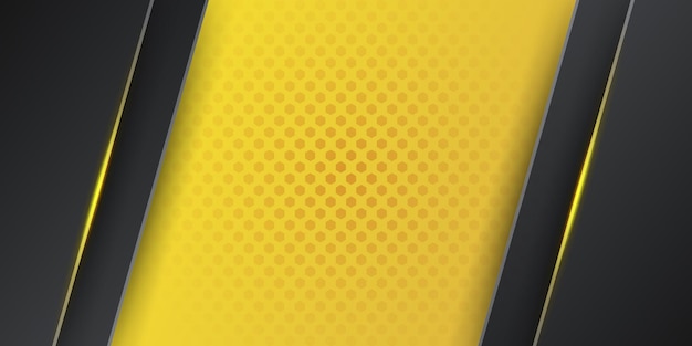 Modern yellow black 3d abstract background