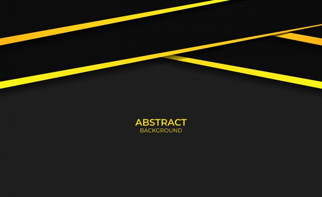 Vector modern yellow and black background