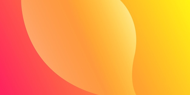 Modern yellow and orange abstract background design, Trendy simple fluid gradient color background