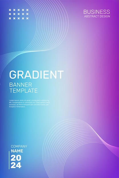 Modern Yellow Purple and Blue Gradient Background Vector