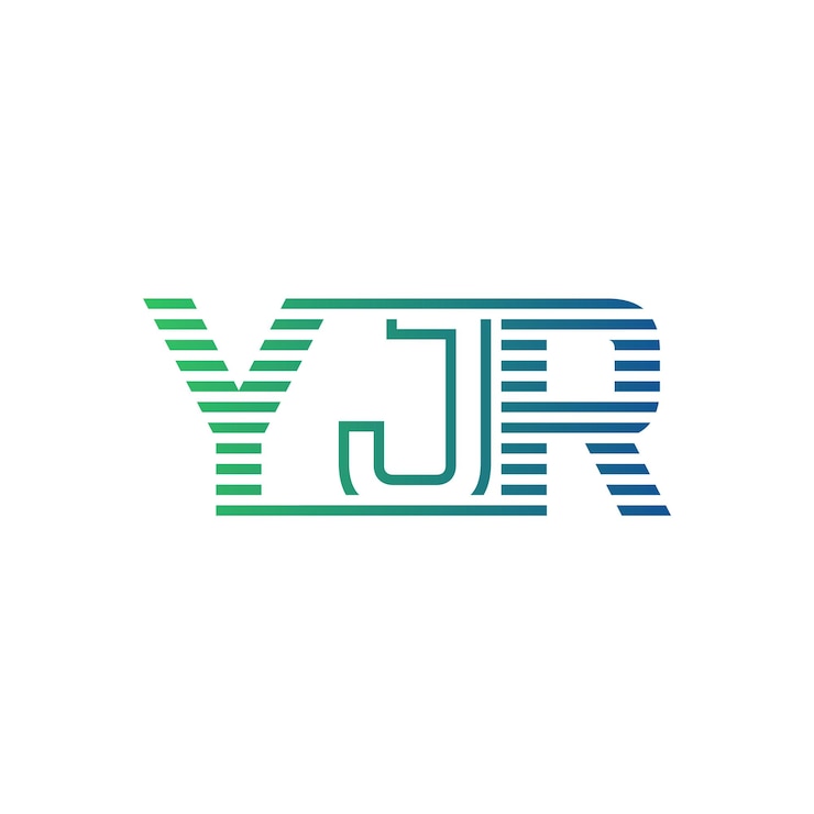 Vector modern yjr logo design letter yjr minimalist professional and versatile branding icon for business identity