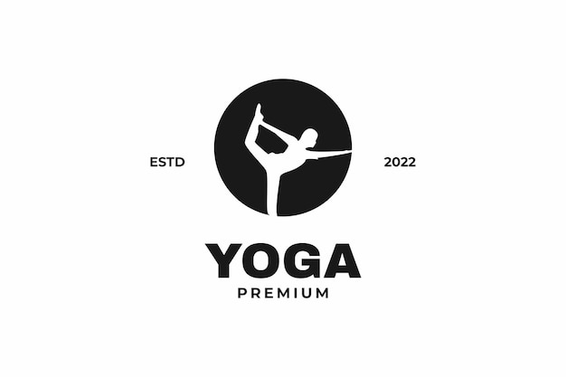 Modern yoga logo design