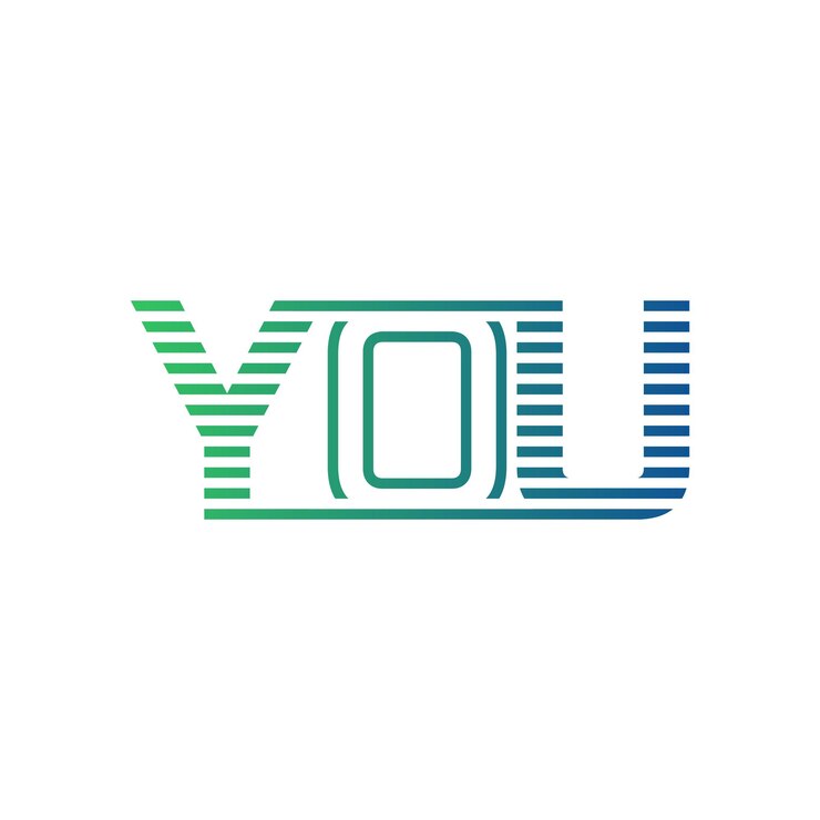 Vector modern you logo design letter you minimalist professional and versatile branding icon for business identity
