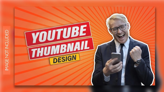 Modern youtube thumbnail and youtube background template