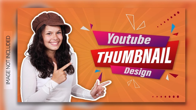 Modern youtube thumbnail and youtube background template