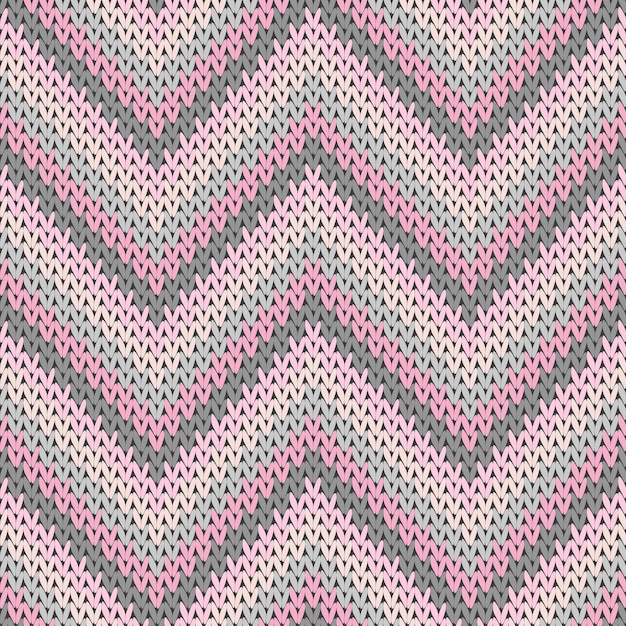 Modern zigzag chevron stripes knitting texture