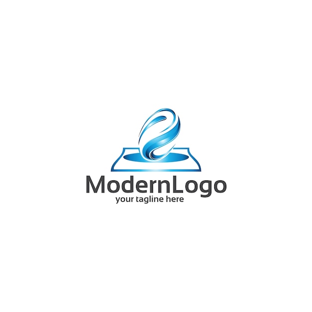 moderne 3D - logo sjabloon