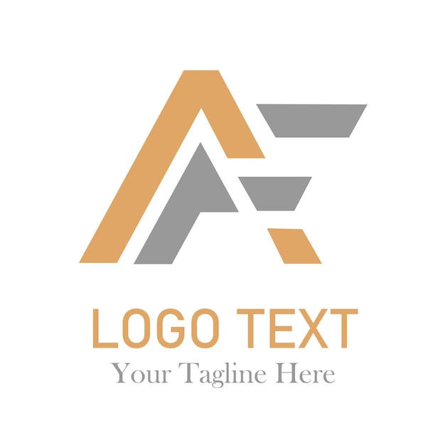 Moderne a en f logo ontwerp vector afbeelding