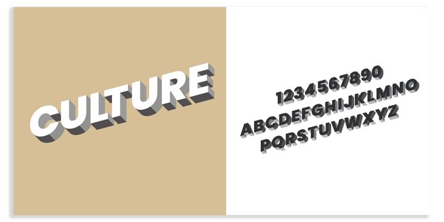 Moderne Abstract Vector Font stijlontwerp