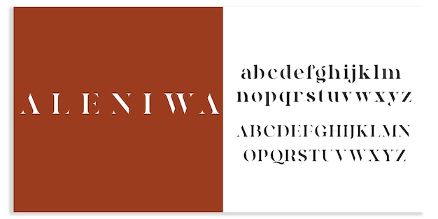 Moderne Abstract Vector Font stijlontwerp