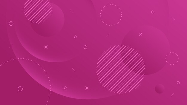 Moderne abstracte achtergrond met Motion Round Circle Wave Retro Mempis en paarse kleurverloop