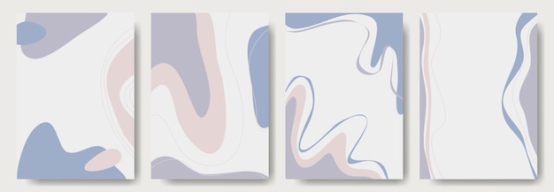 Moderne abstracte achtergrond minimale trendy stijl verschillende vormen opzetten ontwerpsjablonen