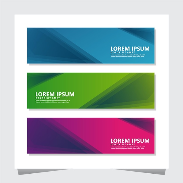 Moderne abstracte banner set voor kunst sjabloon ontwerp lijst voorpagina mockup brochure thema stijl banner idee omslag boekje print boek blanco kaart advertentie teken blad